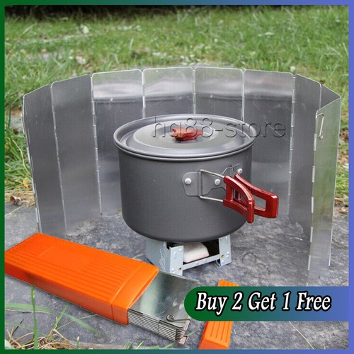 Foldable aluminum stove wind - foldable,