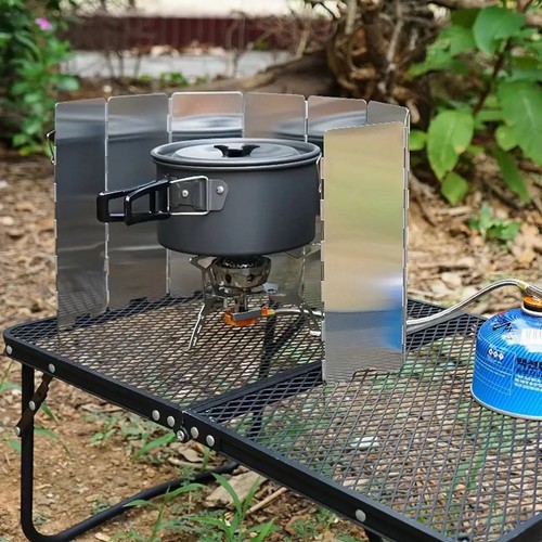 Foldable stove wind shield - stove,