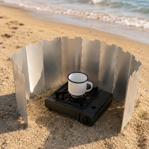 Stove wind shield 12plates - shield,