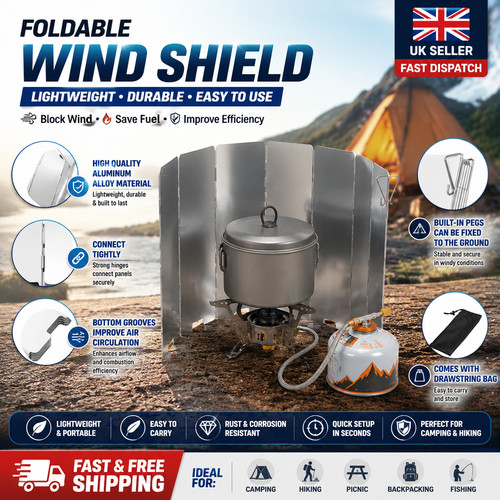 Stove wind shield 12plates - stove,