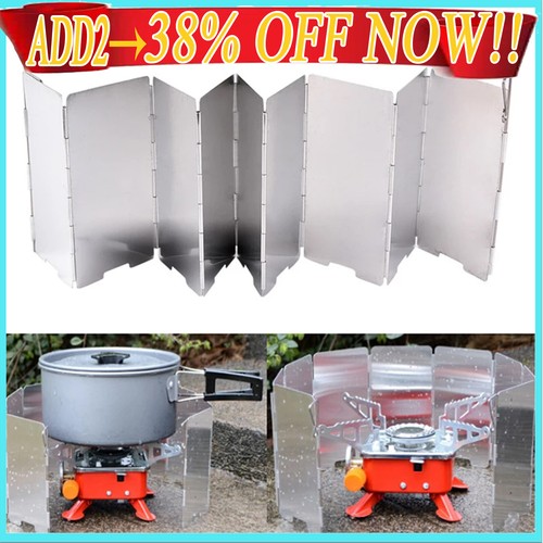 Stove wind shield - stove, plates