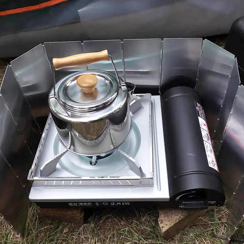 Plate folding camping stove - camping,