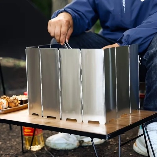 Camping gas stove wind shield - stove,