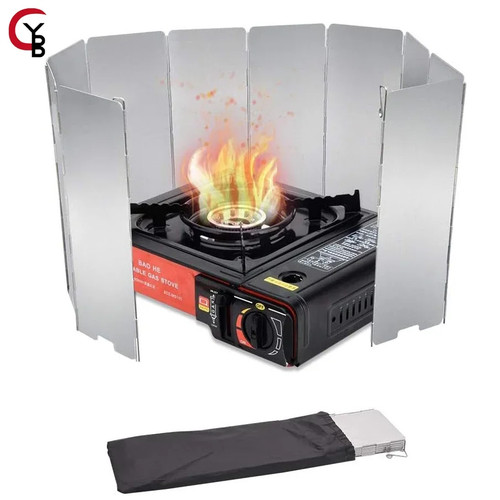 Aluminium camping stove - aluminium,