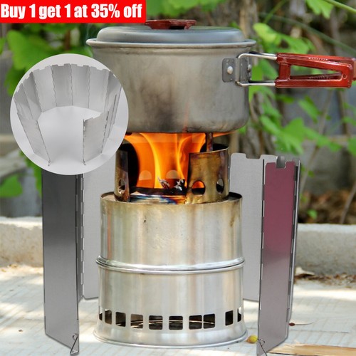Camping stove wind shield - stove,